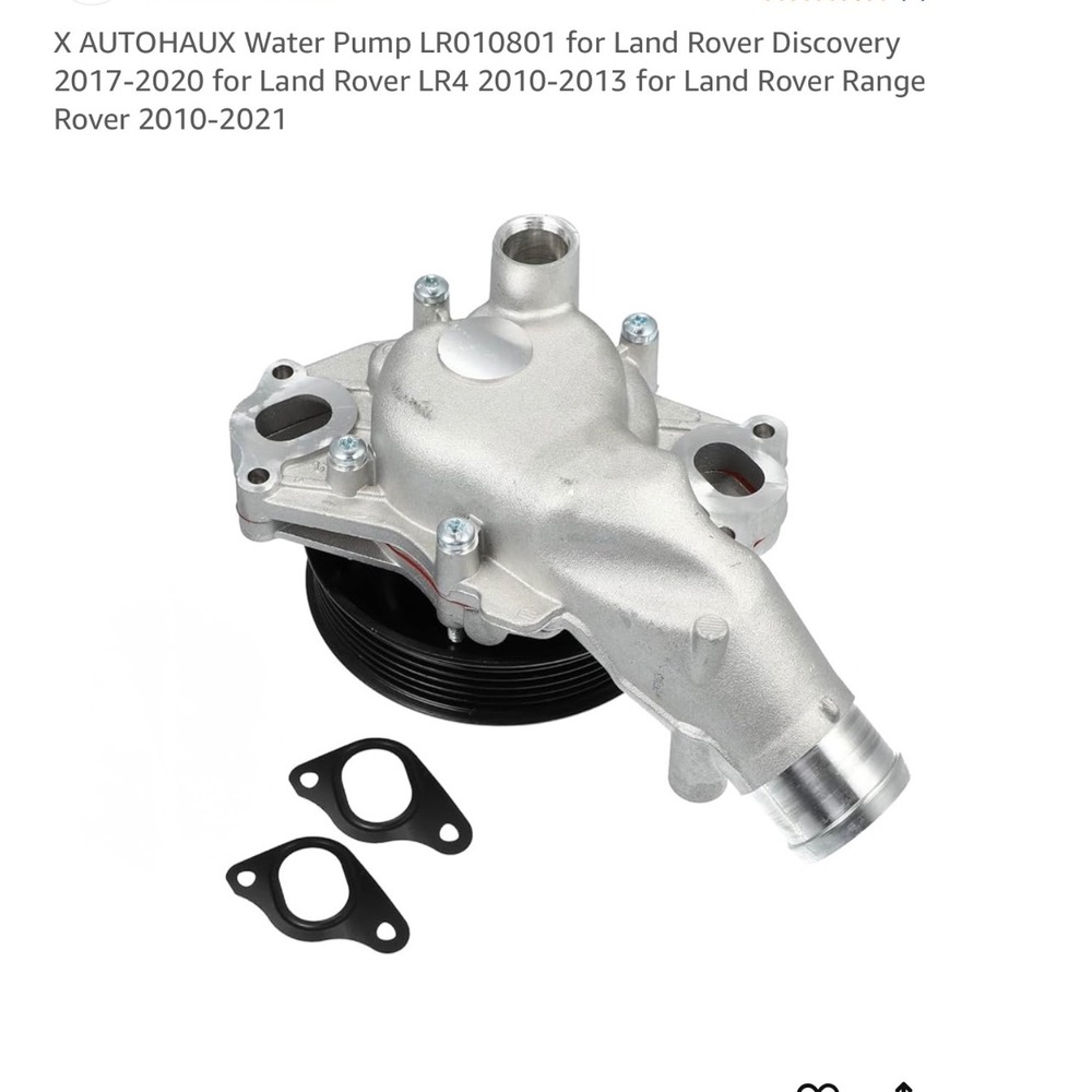 X AUTOHAUX LR010801 Engine Water Pump for‎ Land Rover Discovery LR4 Range Rover